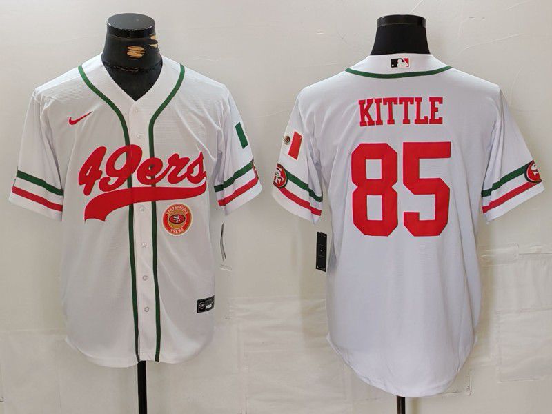 Men San Francisco 49ers #85 Kittle White Joint Name 2024 Nike Limited NFL Jersey style 3->san francisco 49ers->NFL Jersey
